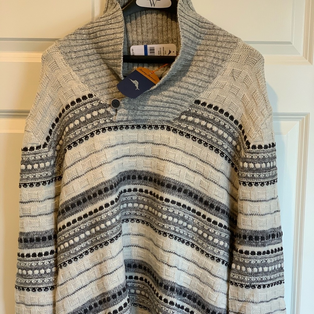50% off BRAND NEW Tommy Bahama Mogadishu Island Shawl sweater - Picture 5 of 6